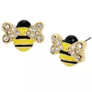 Betsy Johnson Bee stud earrings
